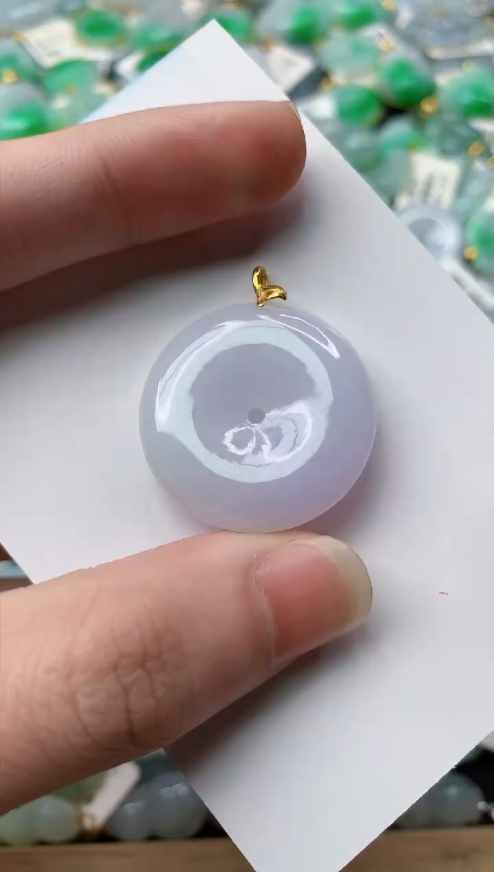 【闪购商品】翡翠颈饰18K金镶嵌61........