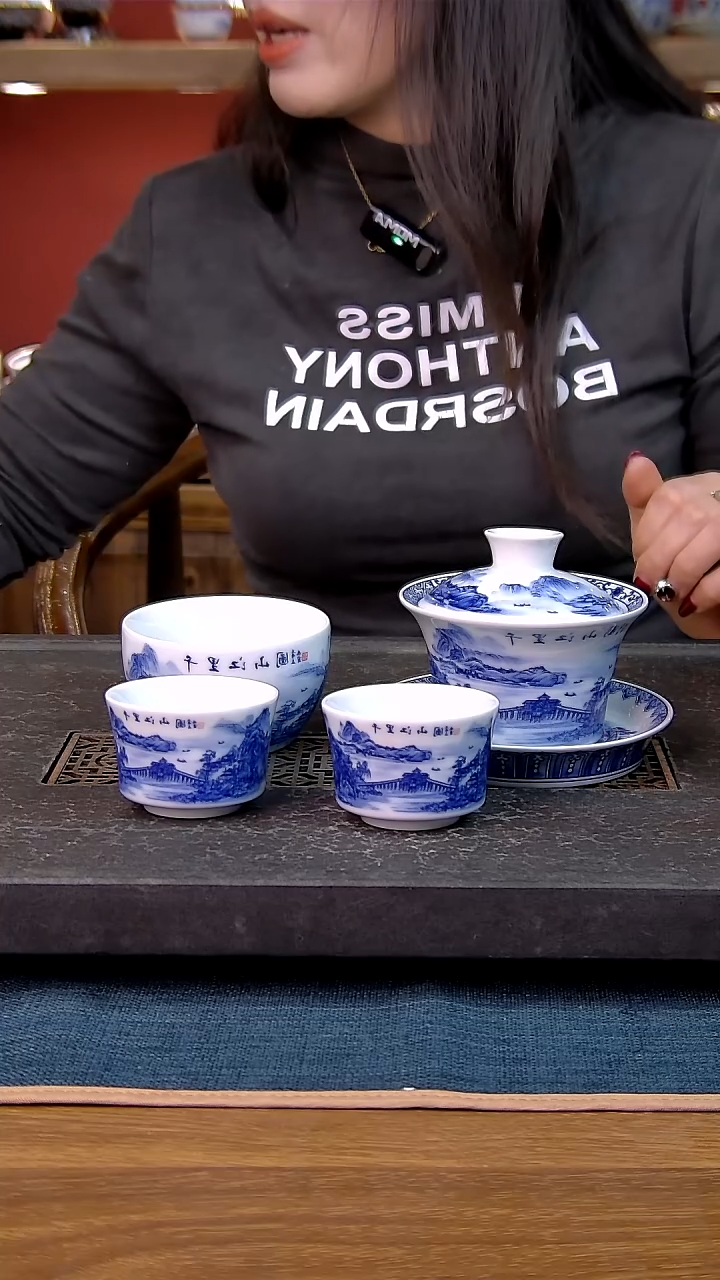 简装家用款4件套 白瓷陶瓷茶具