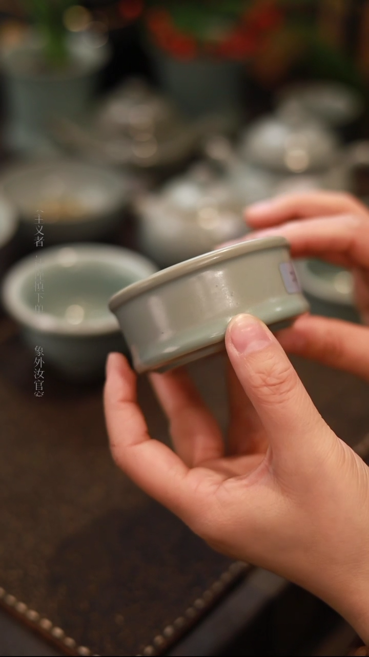 【闪购商品】杯0233一级品柴烧天青仿古竹节