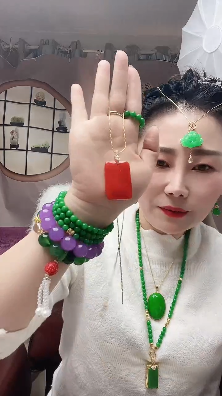 【闪购商品】翡翠颈饰14K金镶嵌A35号