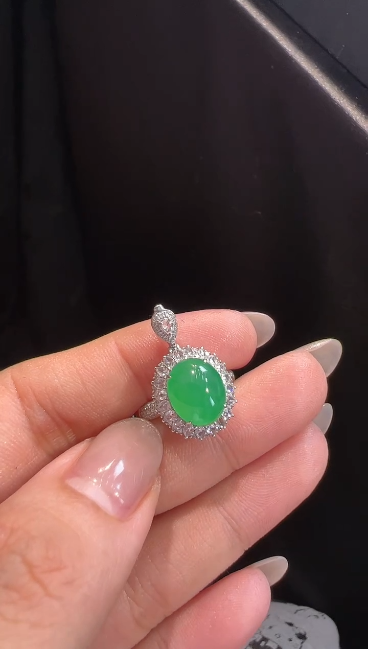 【闪购商品】翡翠戒指18K金镶嵌戒指