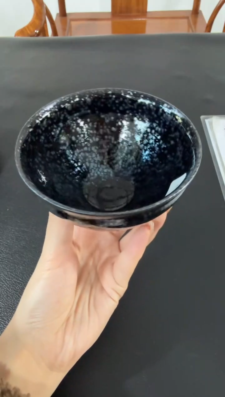 茶盏陈祥松月影油滴10