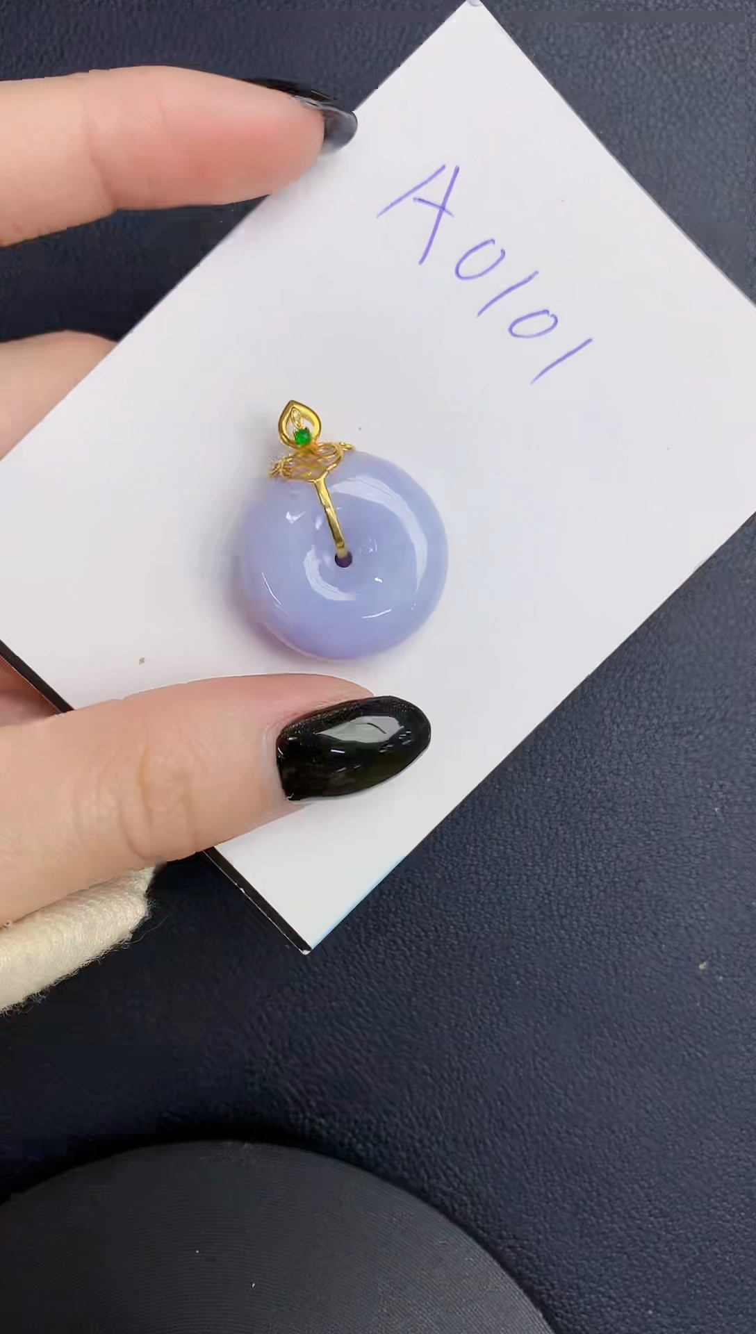 【闪购商品】翡翠颈饰18K金镶嵌000000000