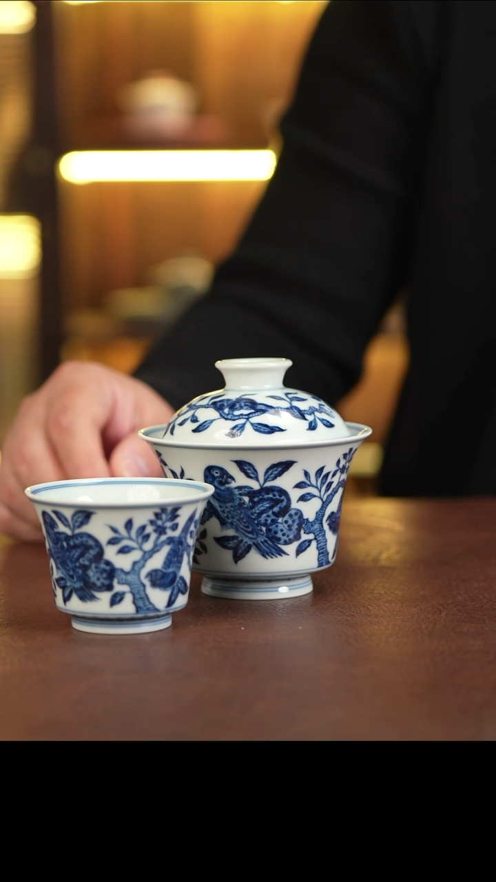 探**者景德镇手工手绘杯  