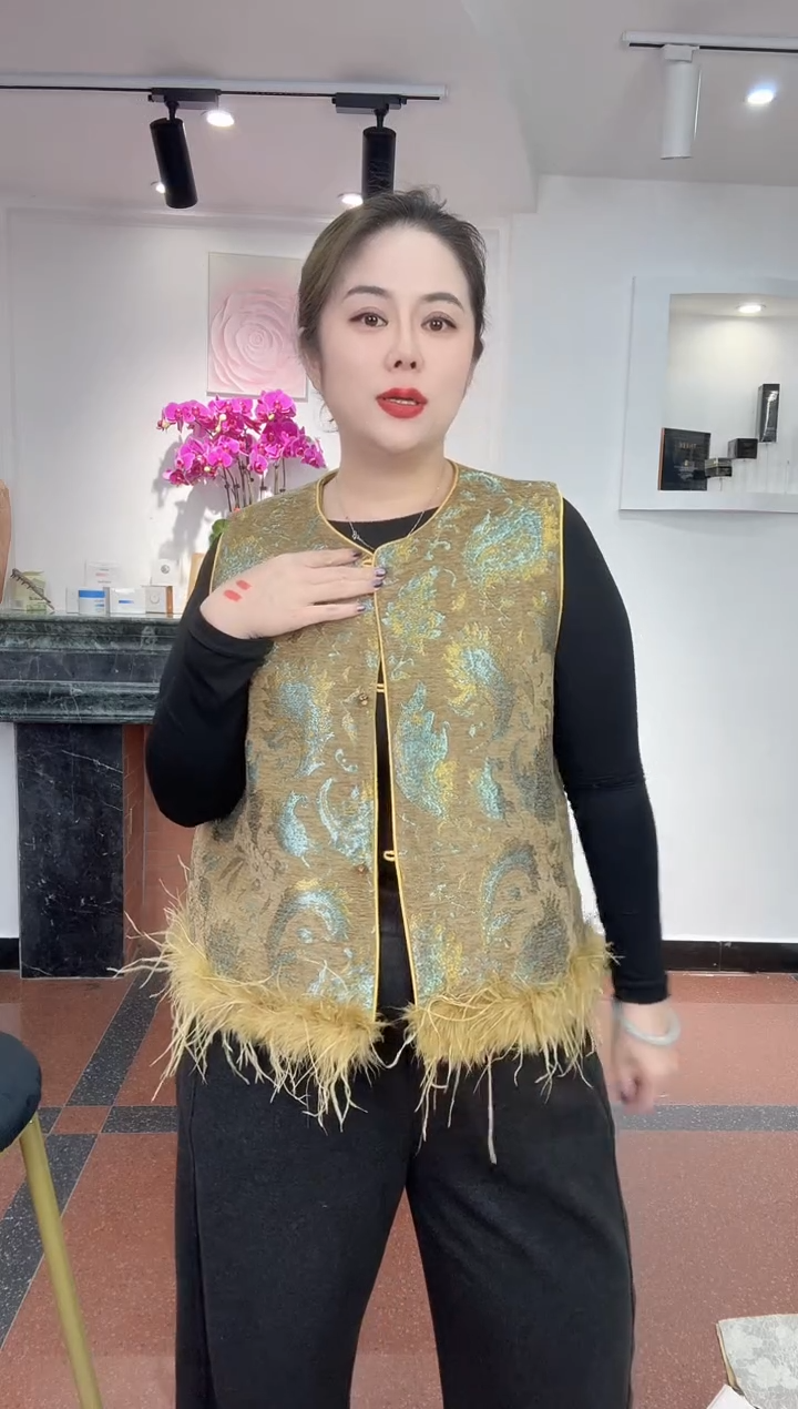 三醋酯纤维无填充物马甲加棉