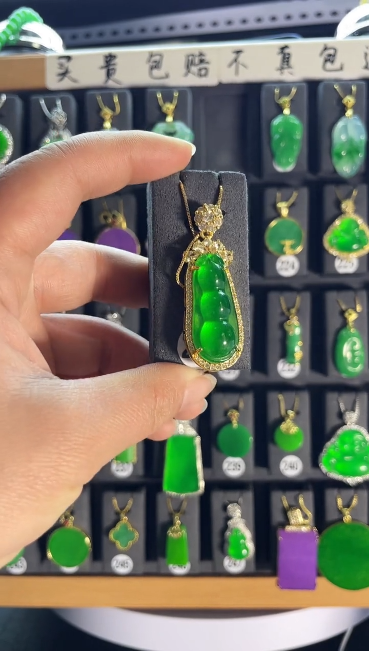 【闪购商品】翡翠耳饰银S925镶嵌215...