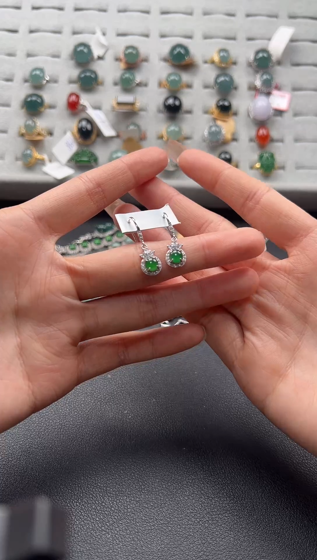 【闪购商品】翡翠戒指银S925镶嵌4565436543