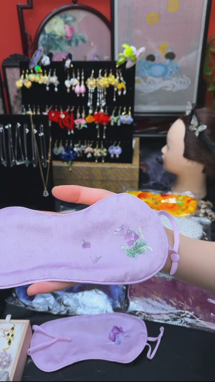 刺绣?****)非遗手工绒花饰品