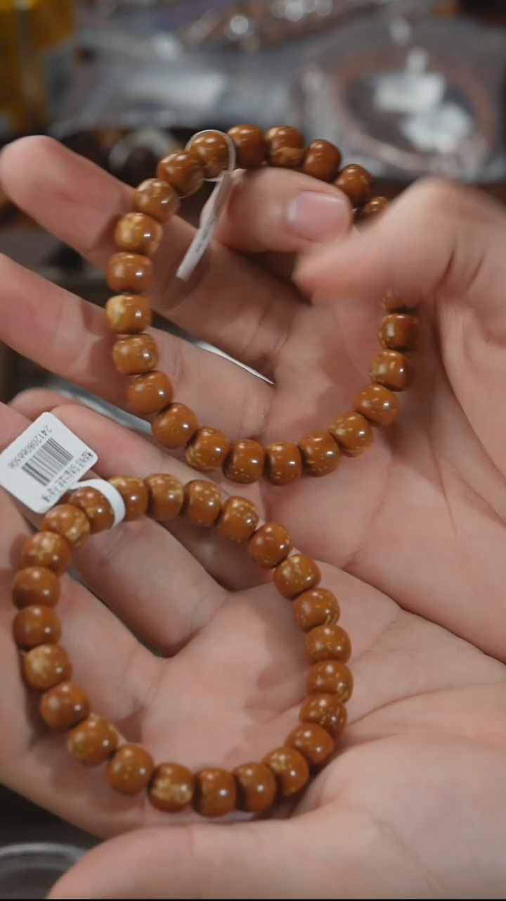 紫金鼠手串6506福利正奔熊猫实心老型9尺寸