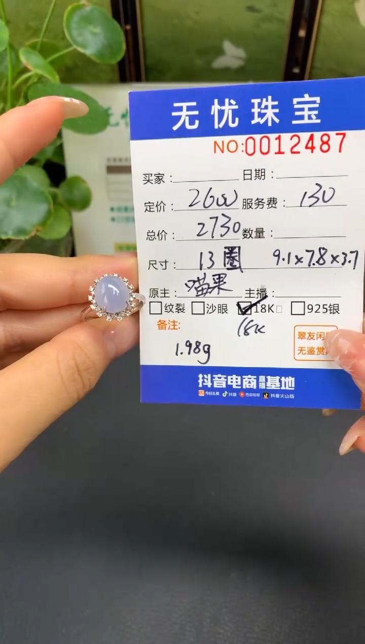 18K金镶嵌定制翡翠M****.D587