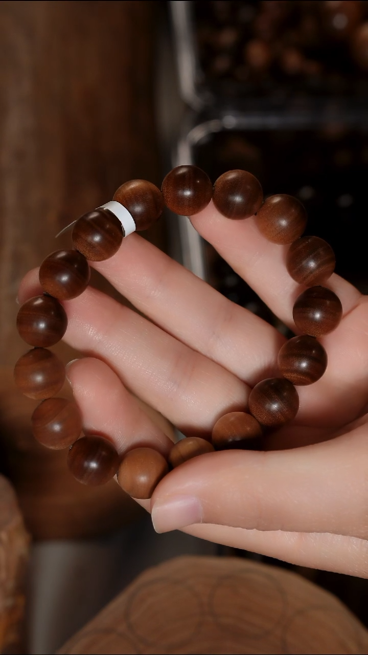 檀香木手串/手链老山檀香老料1.2单圈