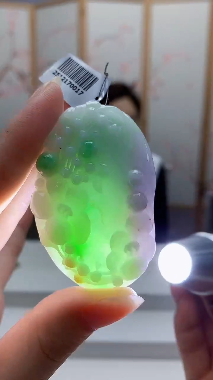 未镶嵌定制翡翠5160ry-毛货挂件89