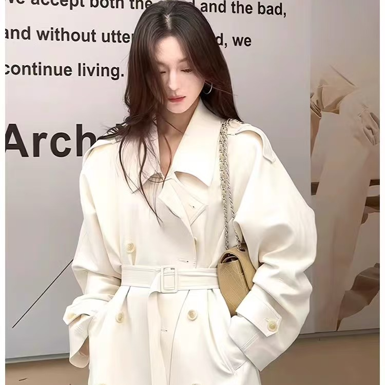 （非图片款）春秋休闲气质时尚显瘦中长款收腰韩版轻奢百搭网红风衣