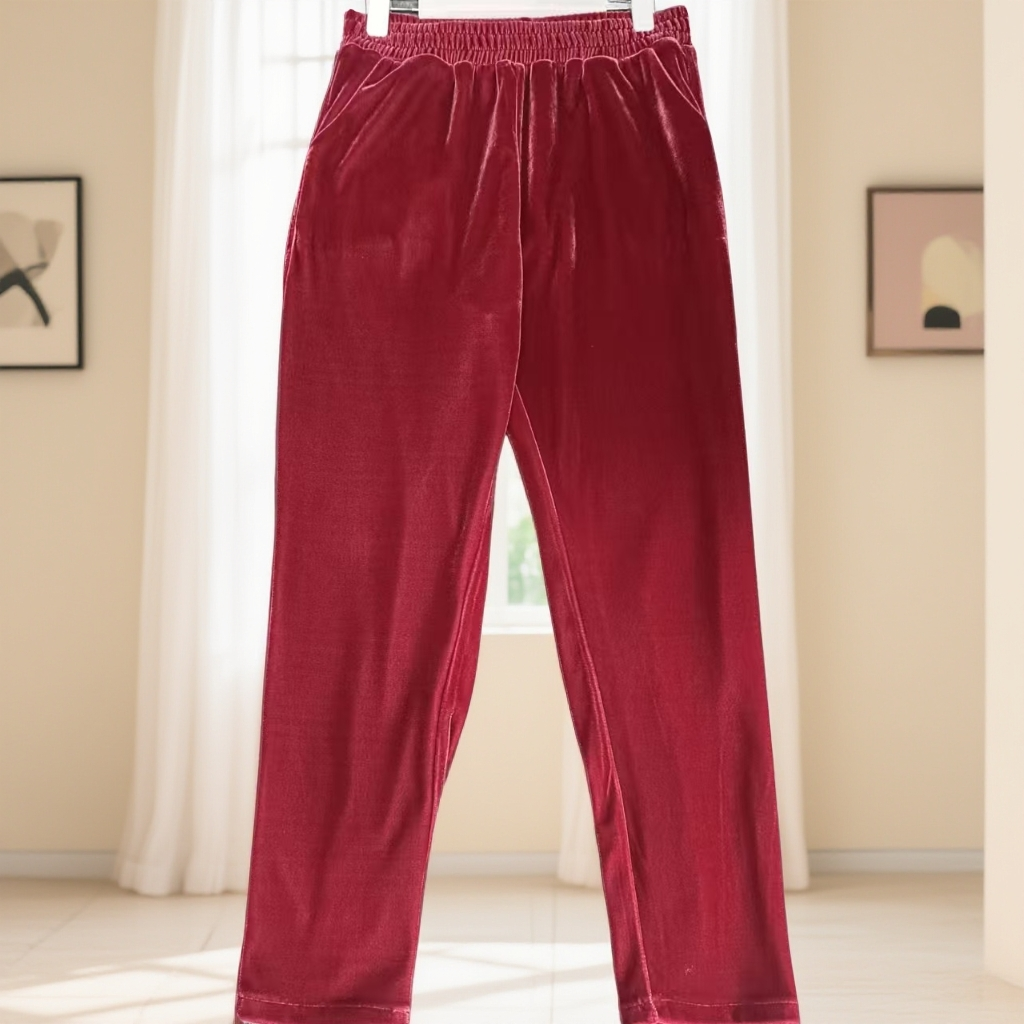 DV-【大巍原创】欧货丝绒休闲加复合加厚哈伦裤717#