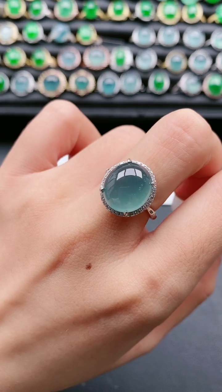 【闪购商品】翡翠戒指银S925镶嵌11111111111