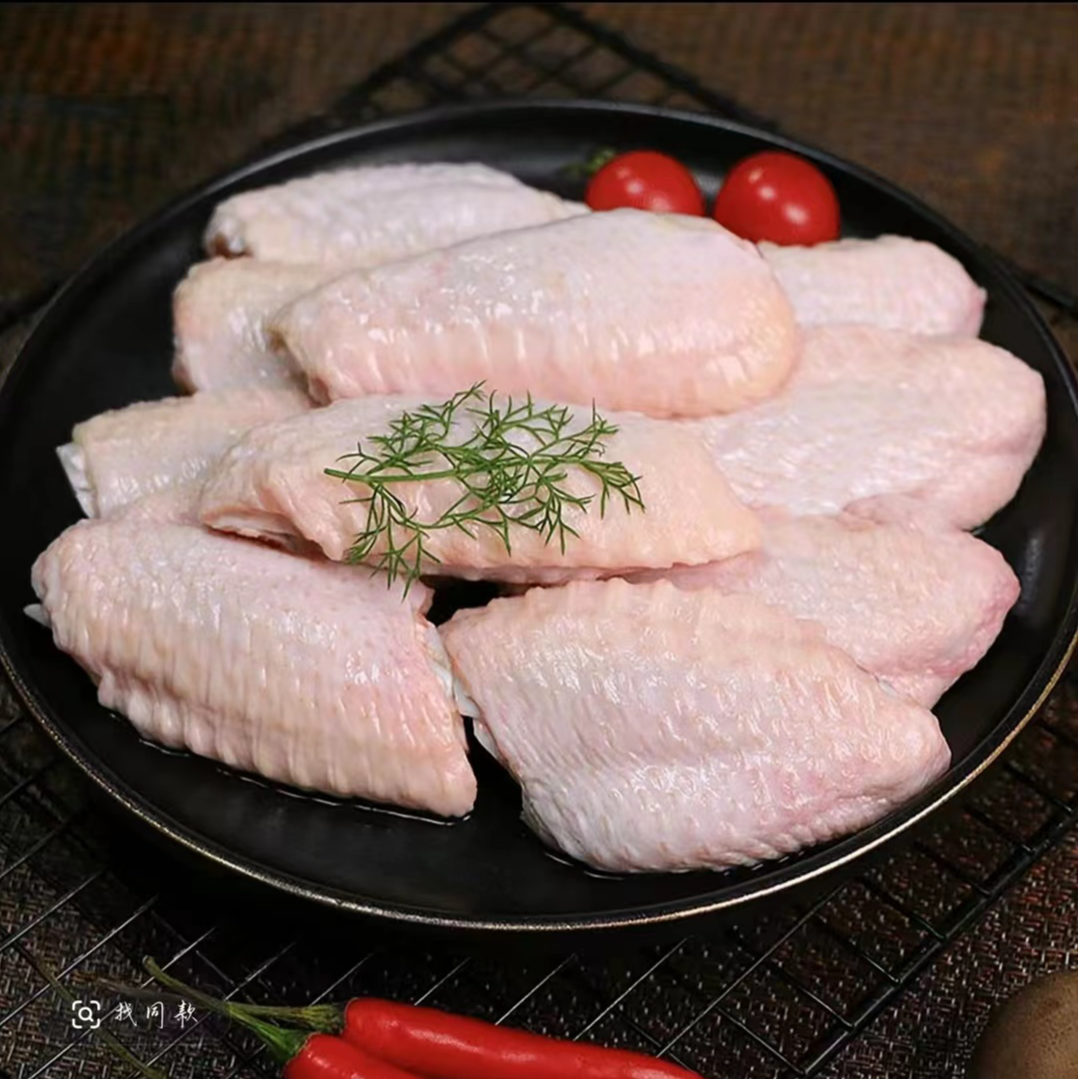 新鲜鸡翅中到手5斤鸡肉烧烤食材鸡中翅不含冰 包冰率不含冰