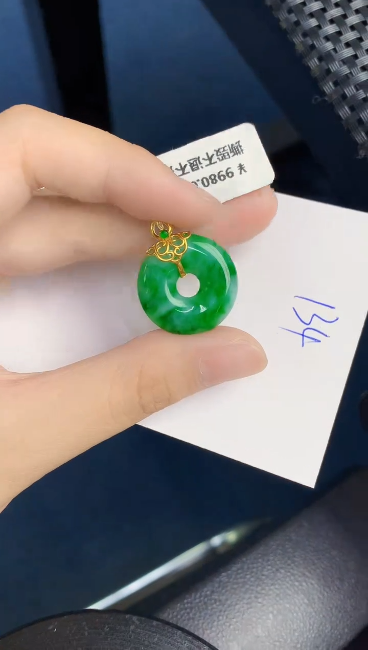 【闪购商品】翡翠18K金镶嵌颈饰000000000