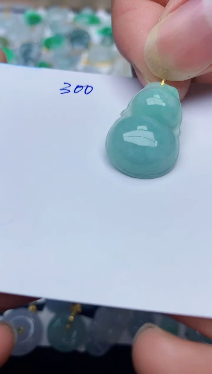 【闪购商品】翡翠颈饰18K金镶嵌天然翡翠A货