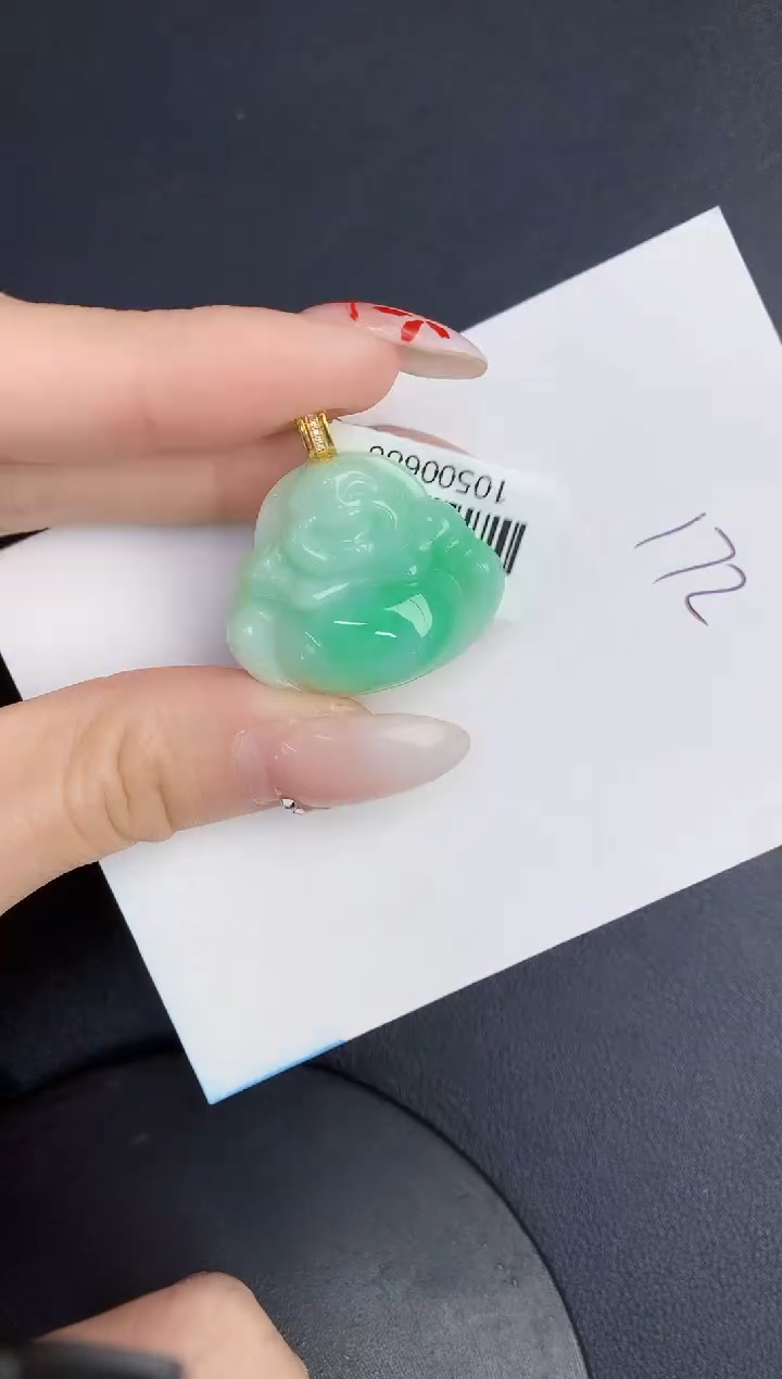 【闪购商品】翡翠颈饰18K金镶嵌0000000000