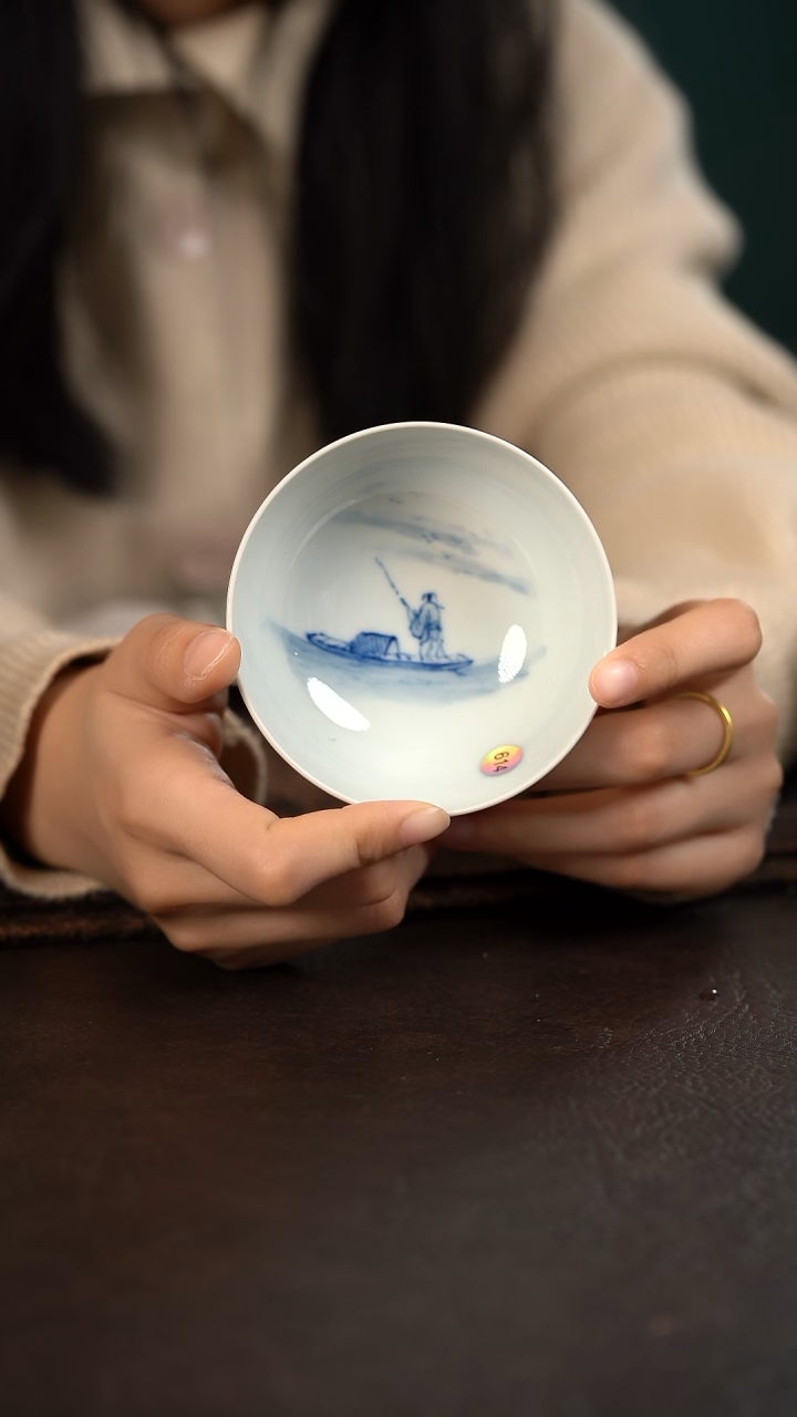 【闪购商品】杯614HLX陶瓷山水普洱杯