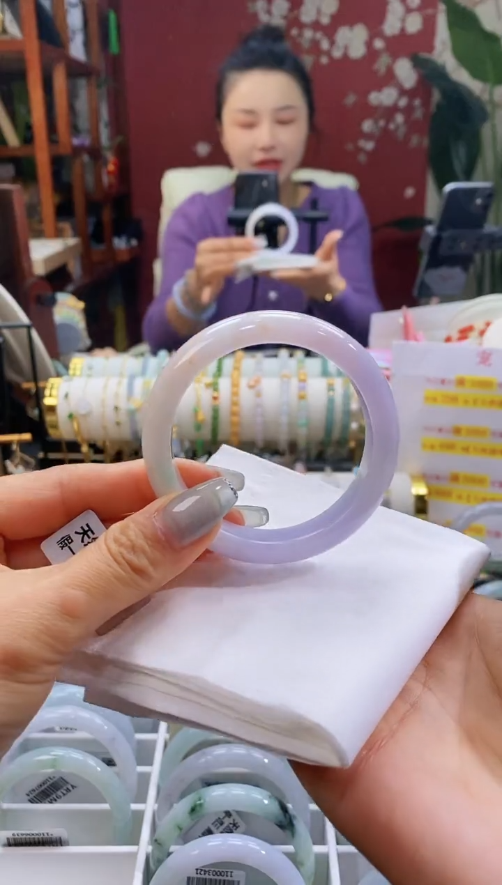 【闪购商品】翡翠手镯未镶嵌3半山水5354/12.6*8.1