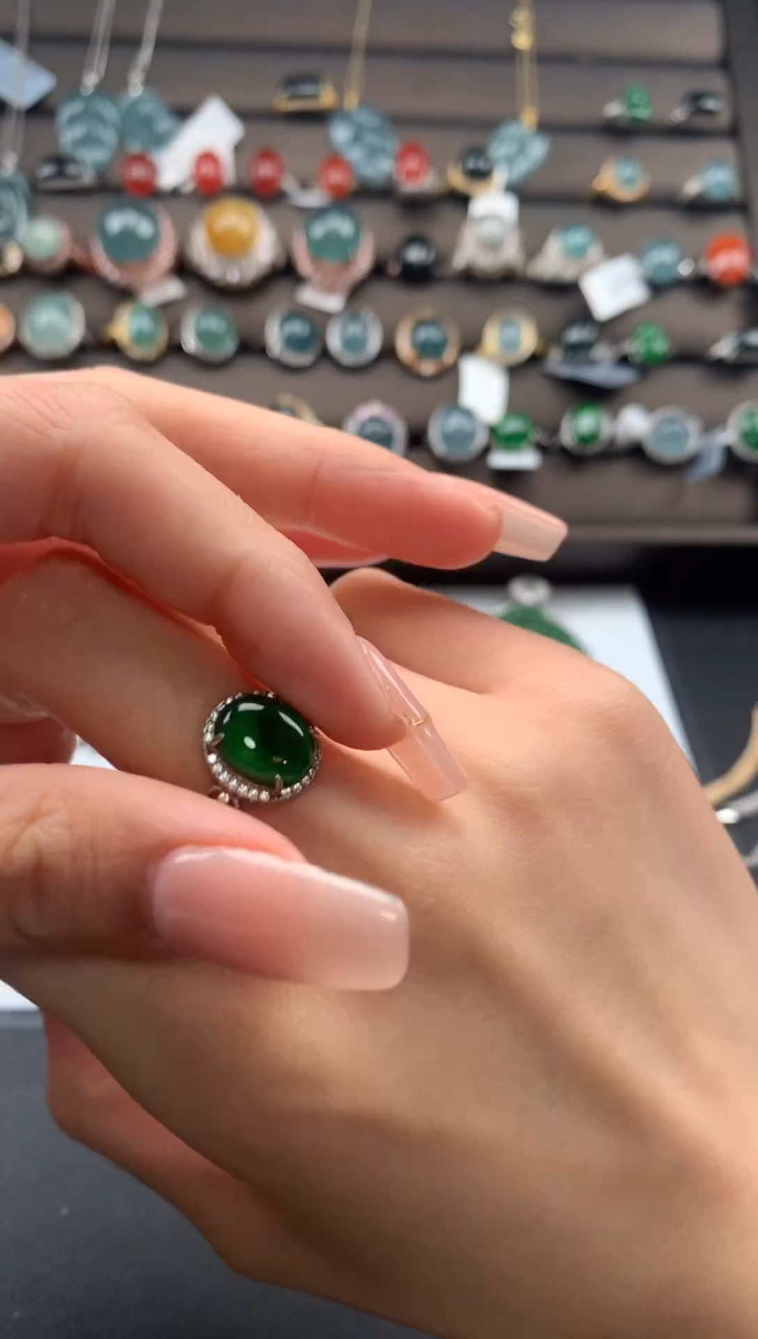 【闪购商品】翡翠戒指银S925镶嵌3123213123