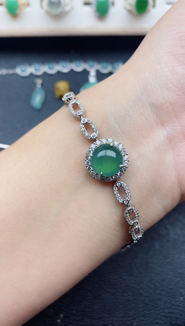 【闪购商品】翡翠戒指银S925镶嵌11111