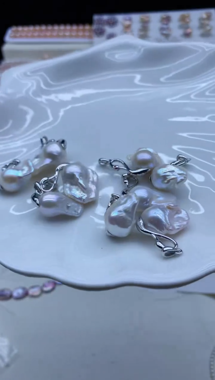 【闪购商品】淡水珍珠吊坠(不含链)未镶嵌淡水珍珠吊坠多样性发其一