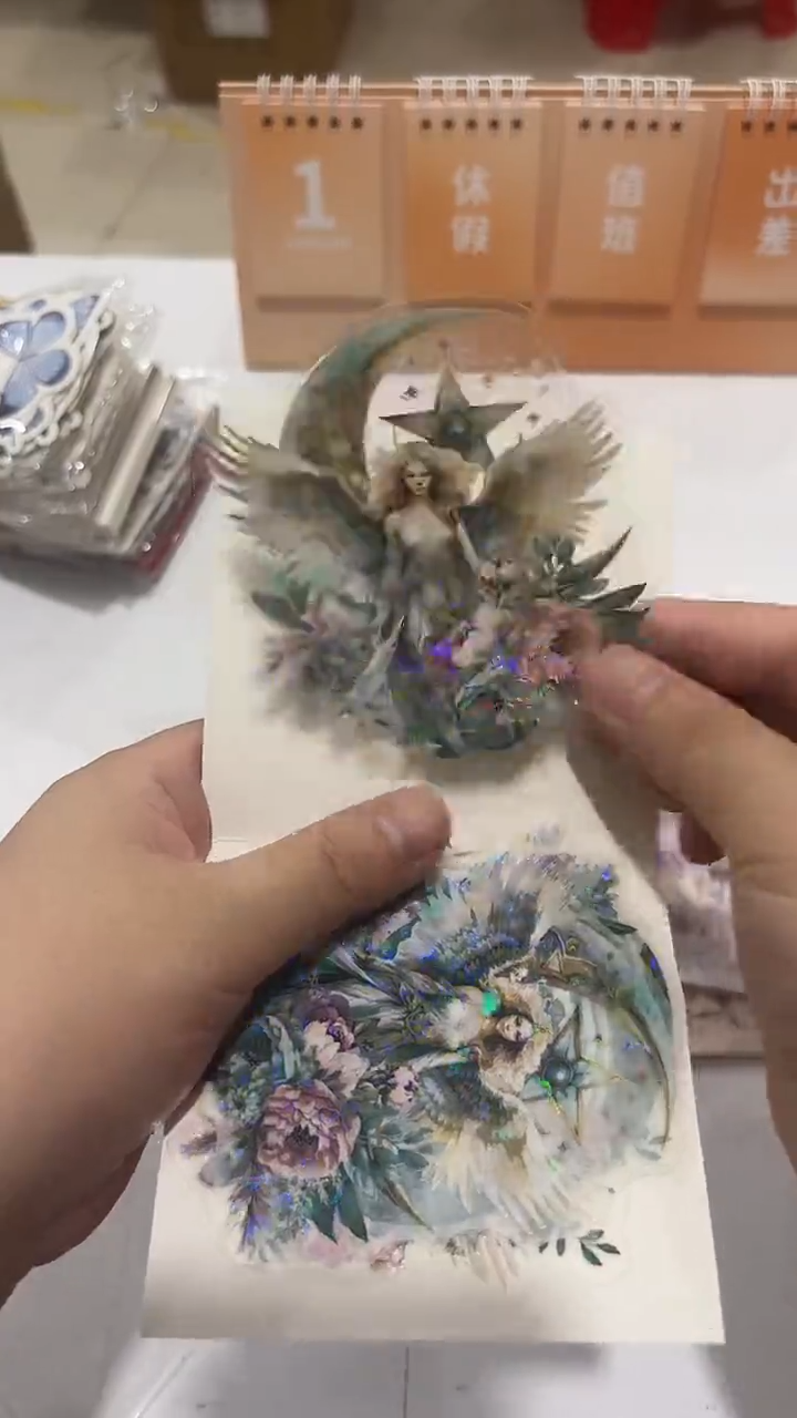 30-22 贝壳光贴纸6包