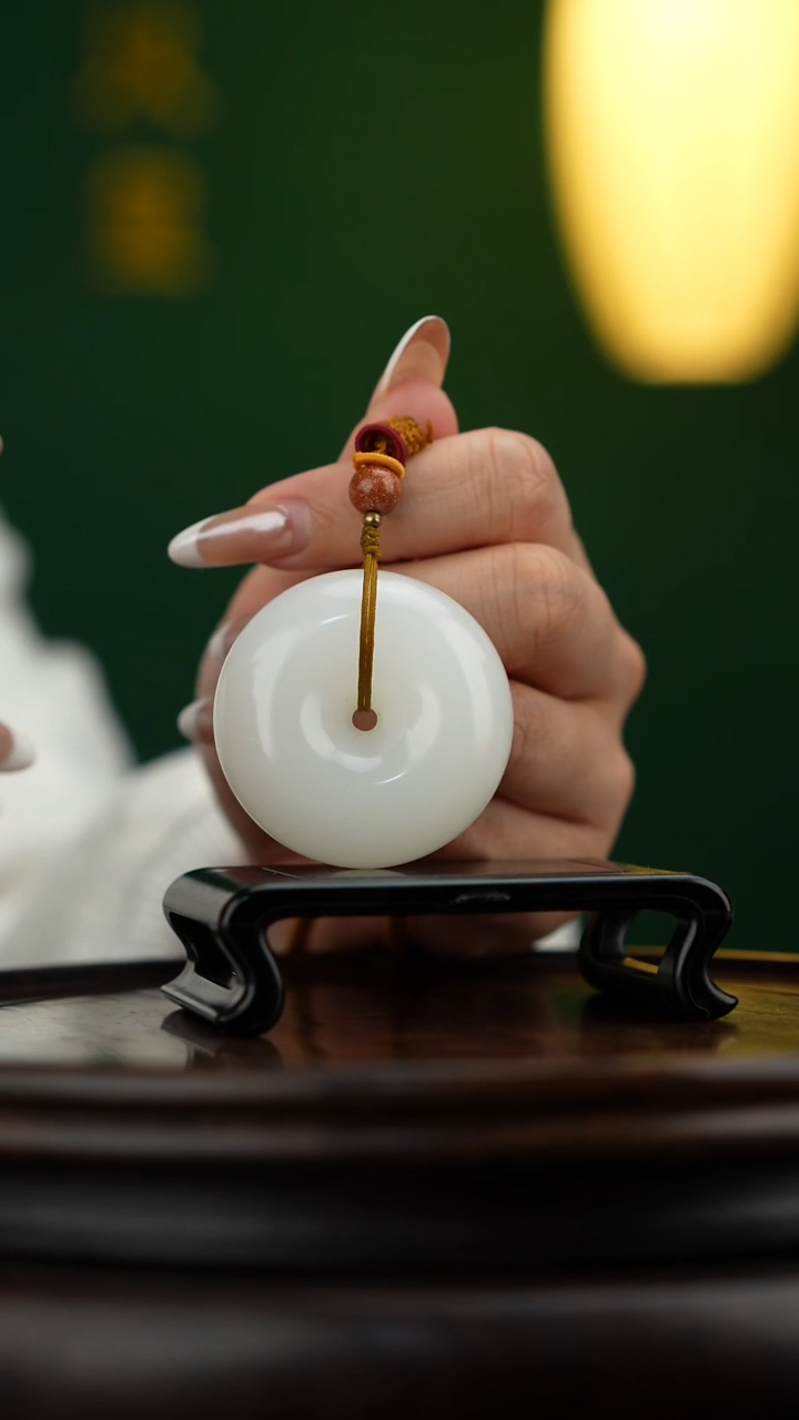 玉【平安扣】天然玉石手把件