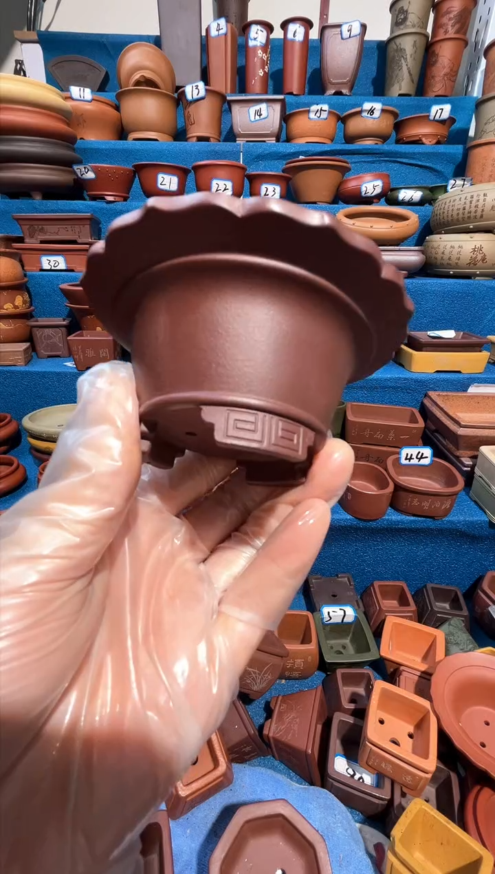 【闪购商品】紫砂紫砂花盆7*3