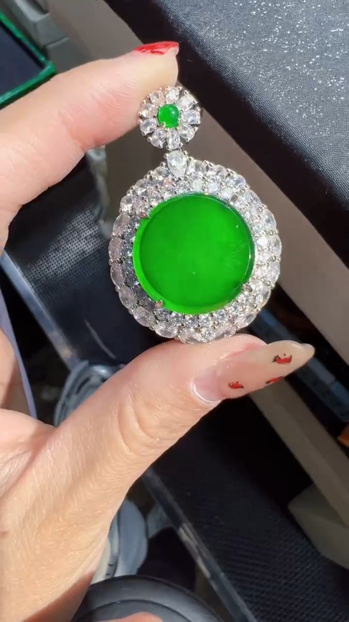 【闪购商品】定制翡翠未镶嵌无事牌1