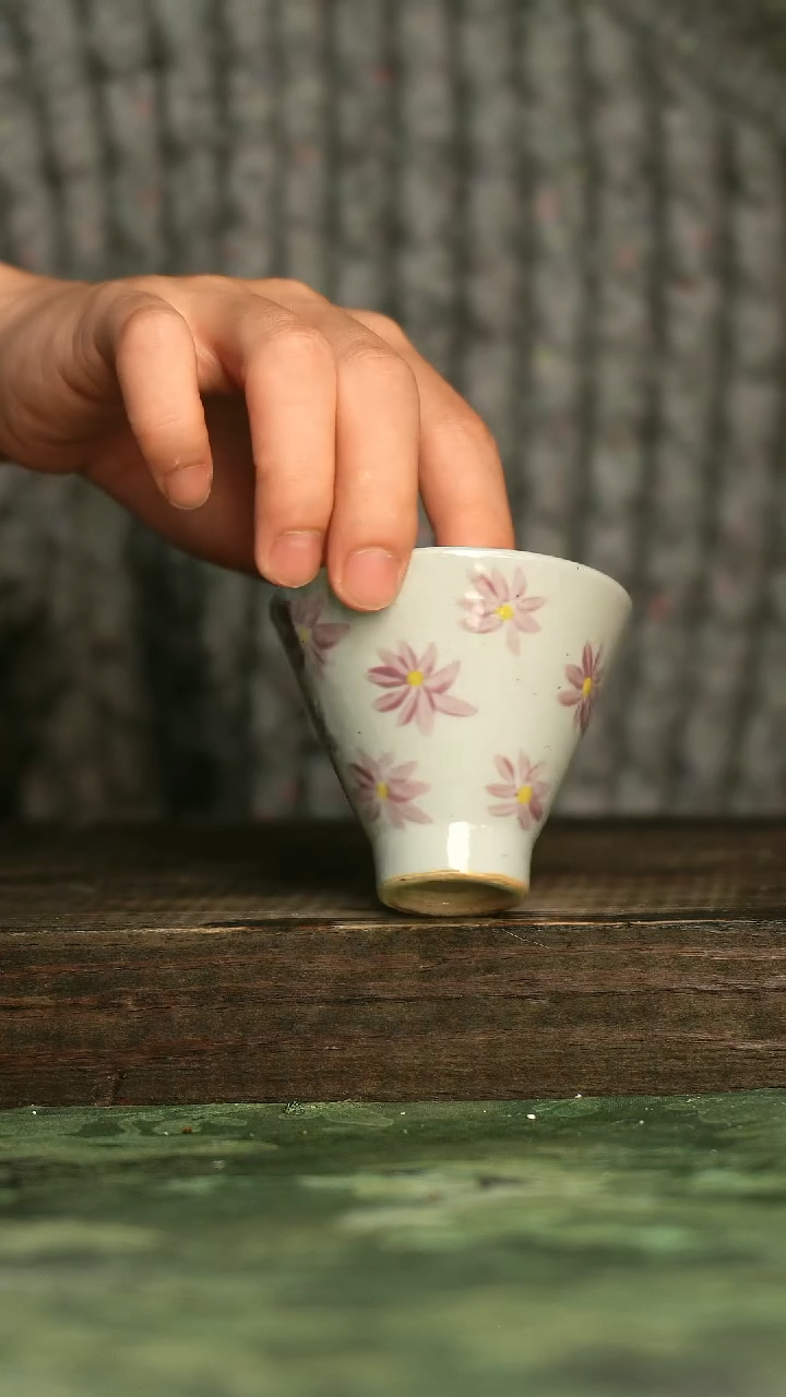 陶瓷青诗集手工手绘瓷器