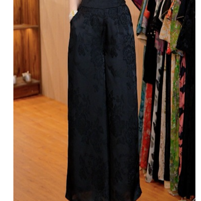 7235-18新款舒适时尚休闲气质阔腿裤