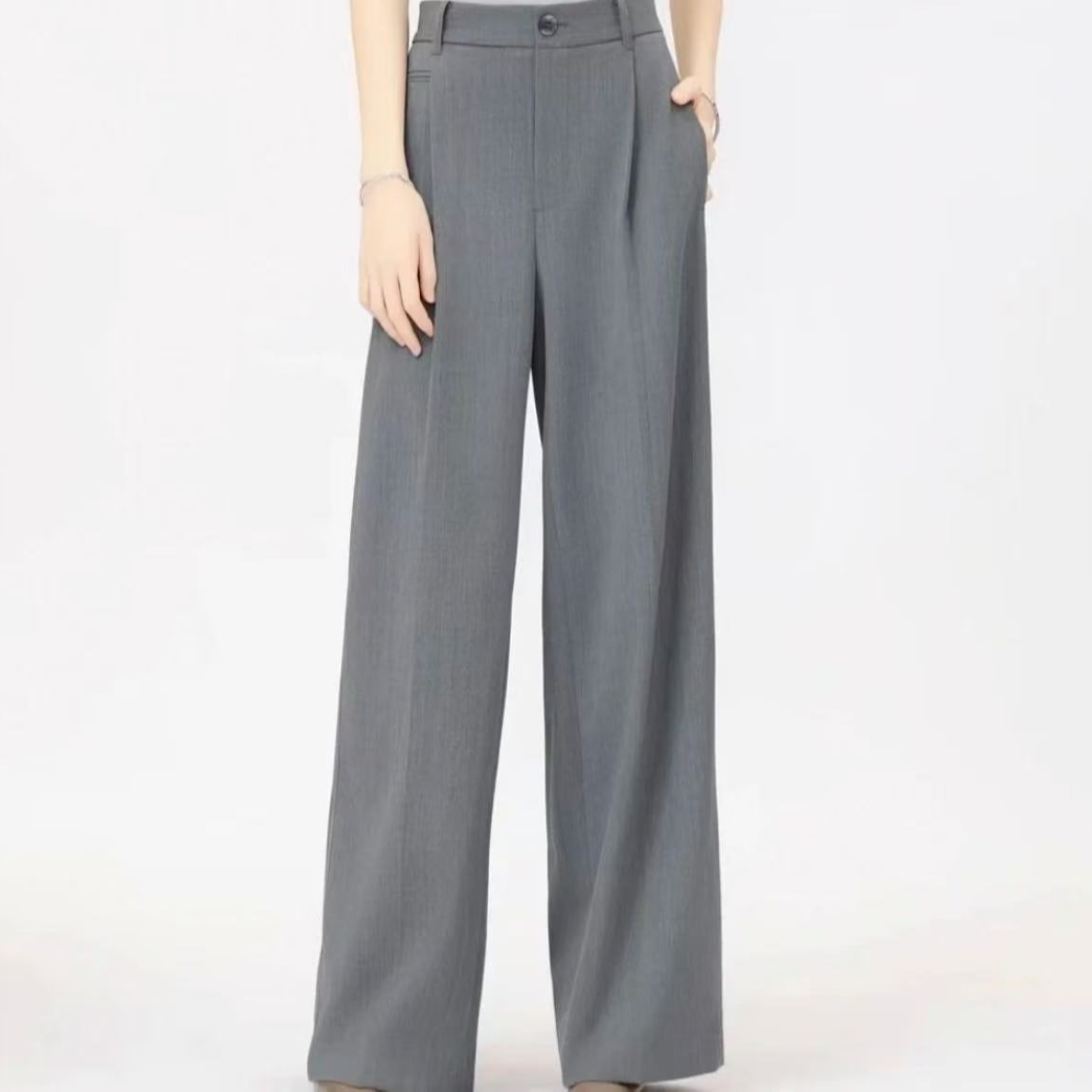 AMASS/阿玛施穿不腻系列折纸艺术四季款直腰西裤女5100649