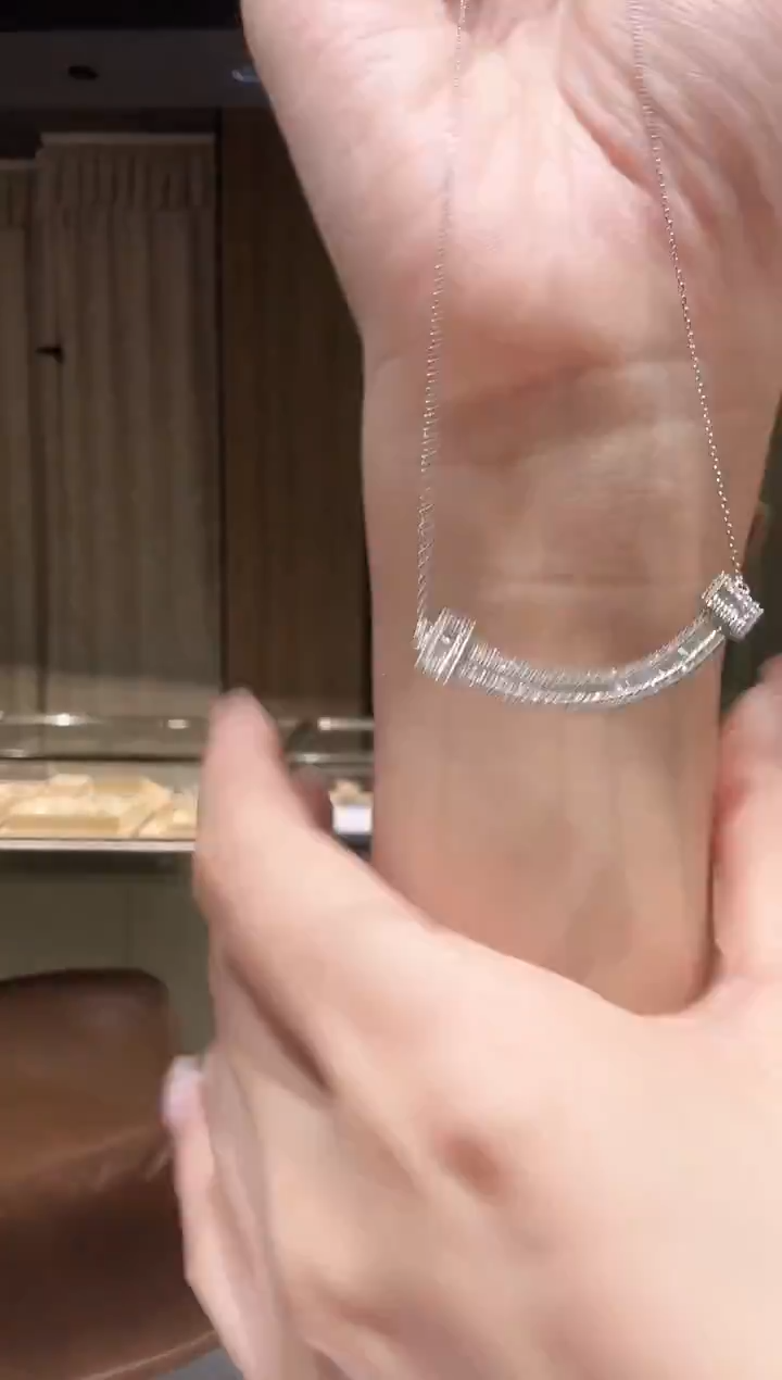 18K金镶嵌项链钻石HS0035-W-45