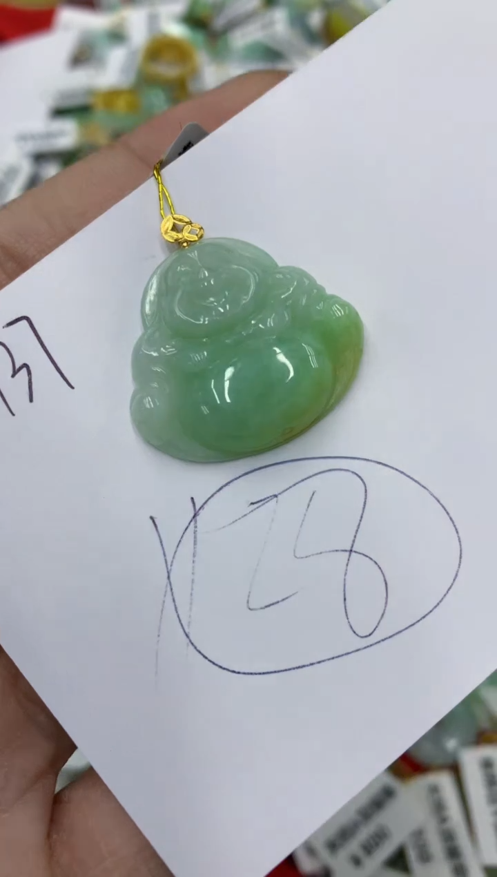 翡翠18K金镶嵌颈饰号链接1111111