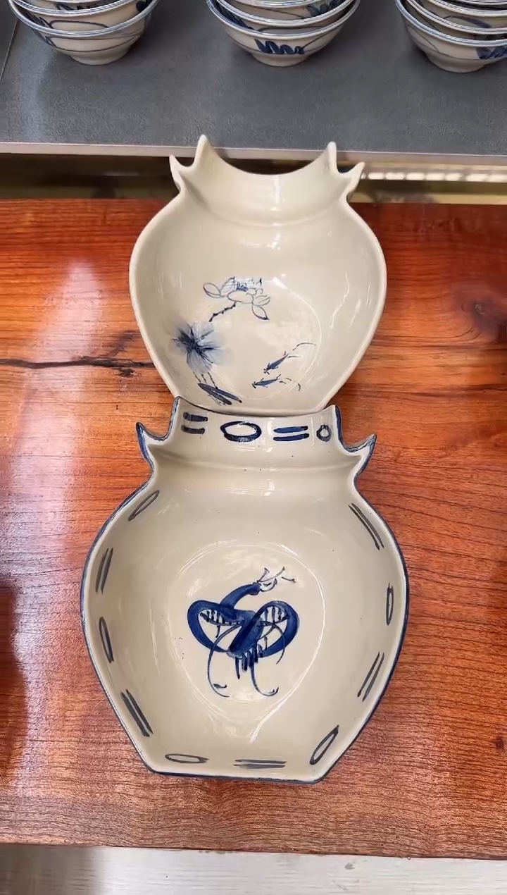 半罐芷*半罐荷花1个仙鹤1个