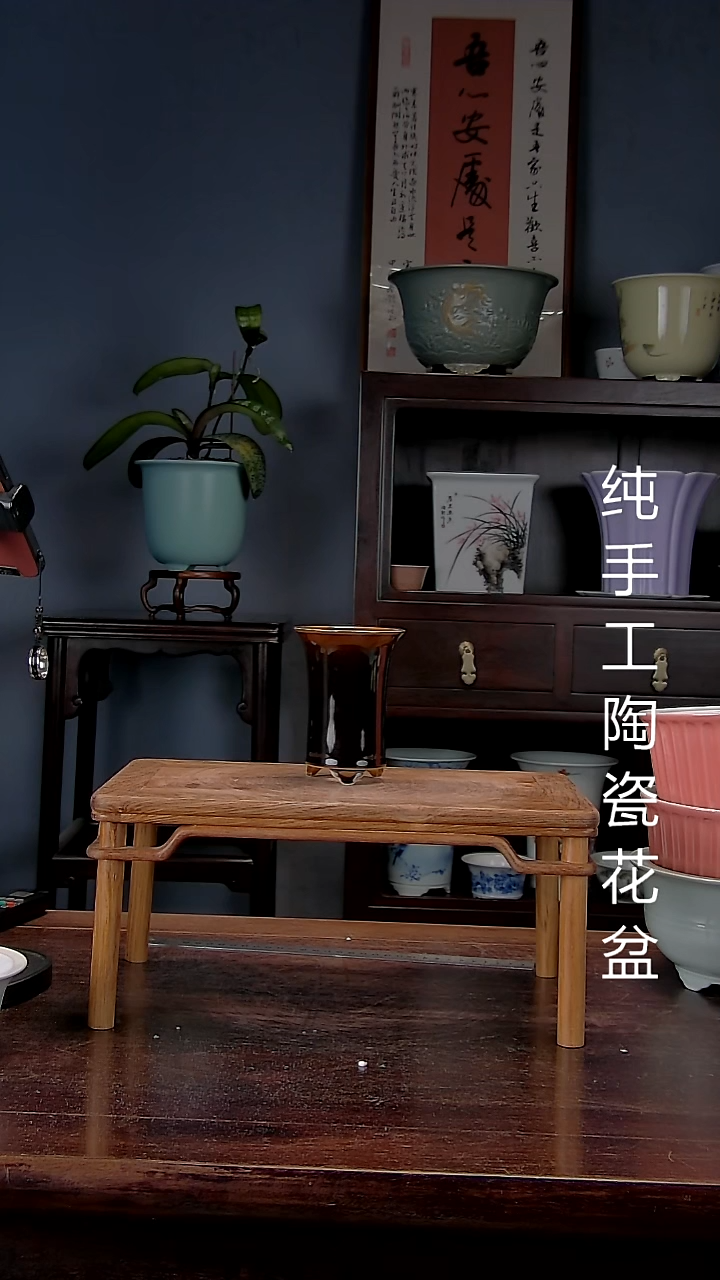 景德镇手工陶瓷花盆