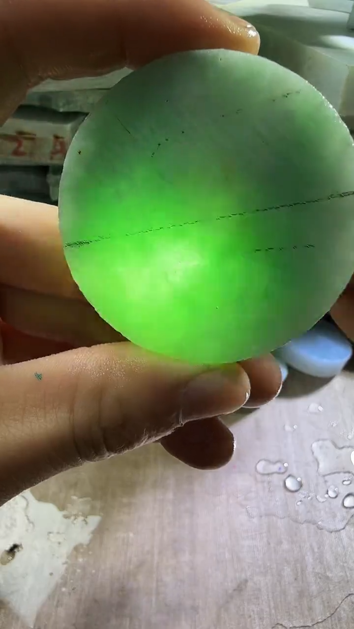 裸石翡翠天然翡翠A货花163