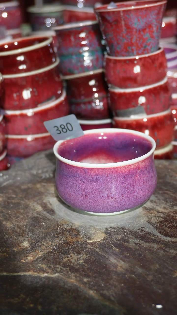 摆件陶精品窑变钧瓷茶器