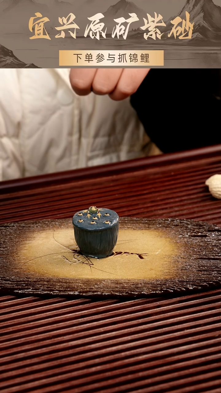 茶壶紫砂茶宠莲蓬