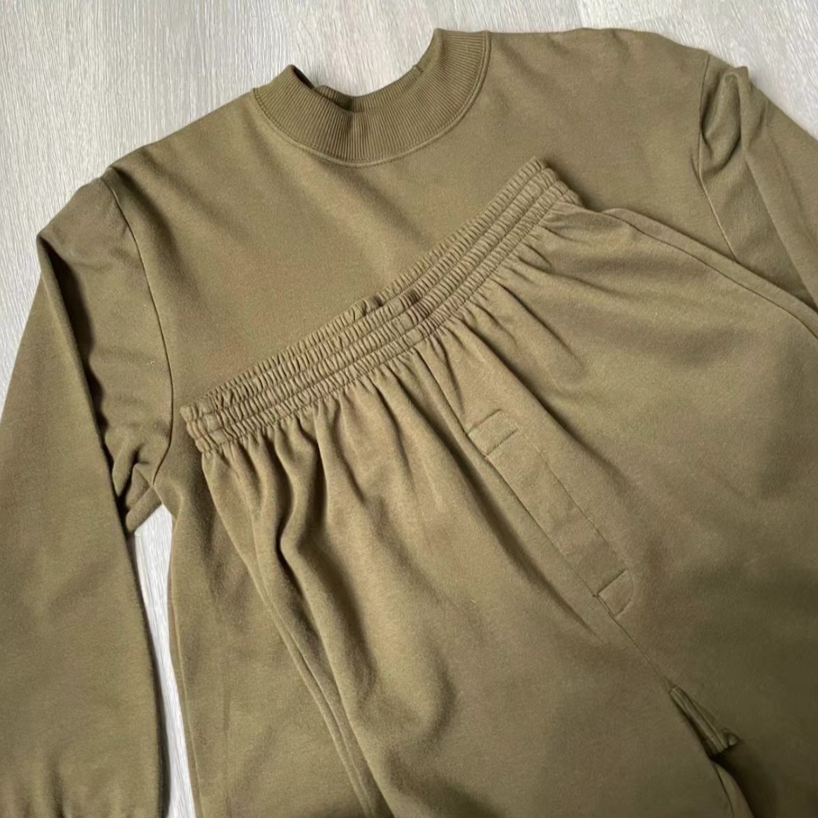 中高领秋衣秋裤保暖套装套头长袖针织男士秋冬百搭纯色秋衣套装