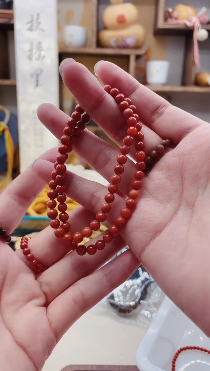【闪购商品】南红玛瑙手链未镶嵌C172南红单圈5