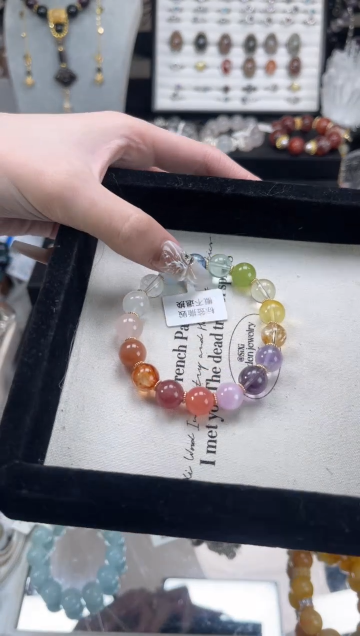 【闪购商品】烟晶手链银S925镶嵌天然水晶 多样性发货