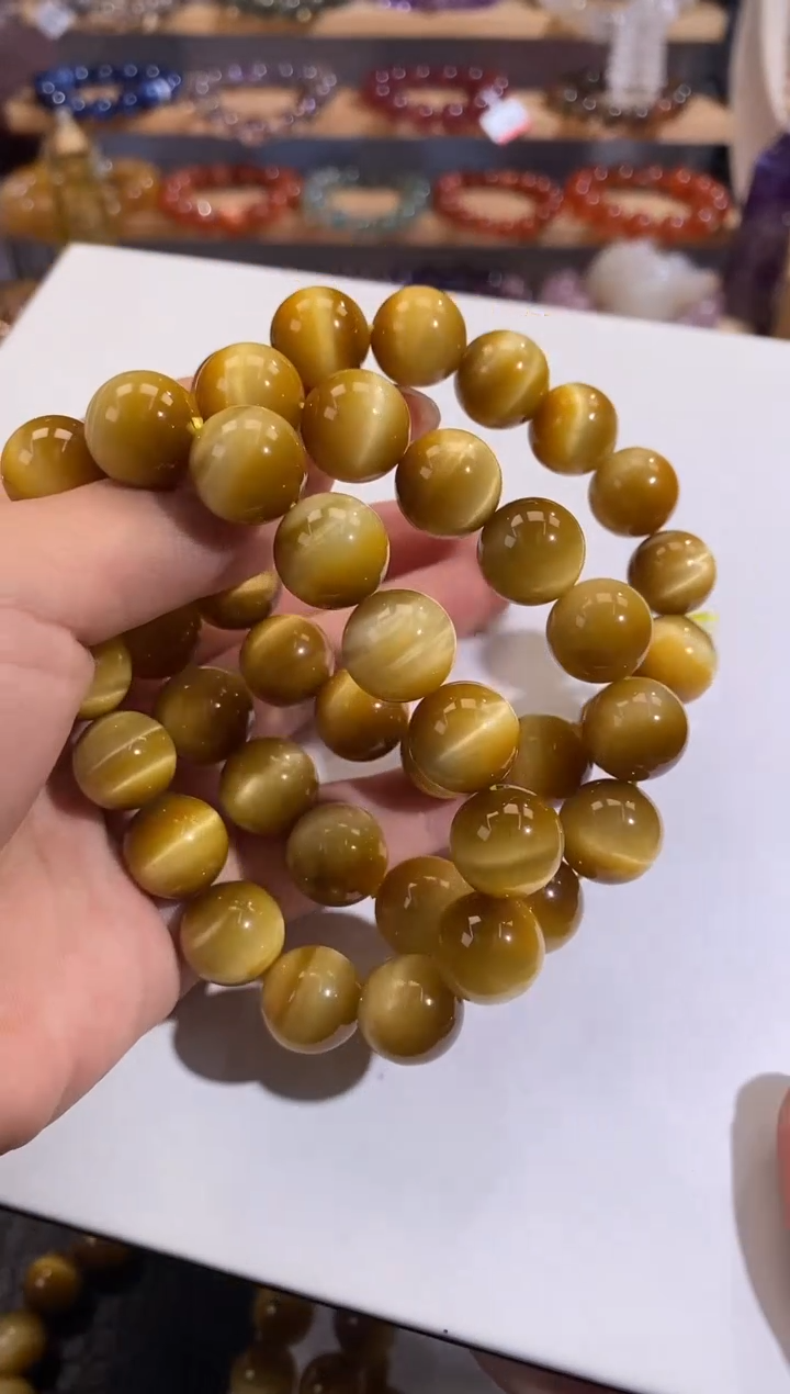 【闪购商品】木变石（虎睛石）手链未镶嵌14mm多样性发一
