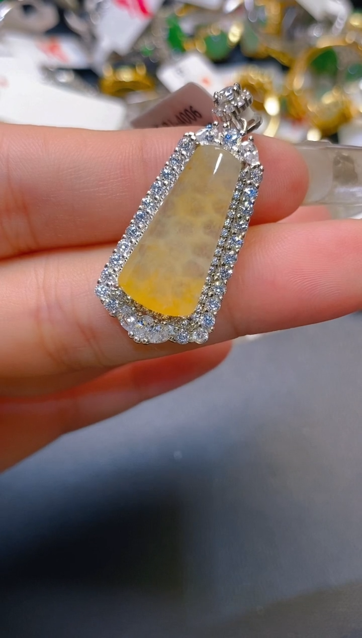 【闪购商品】翡翠耳饰银S925镶嵌天然A货翡翠1