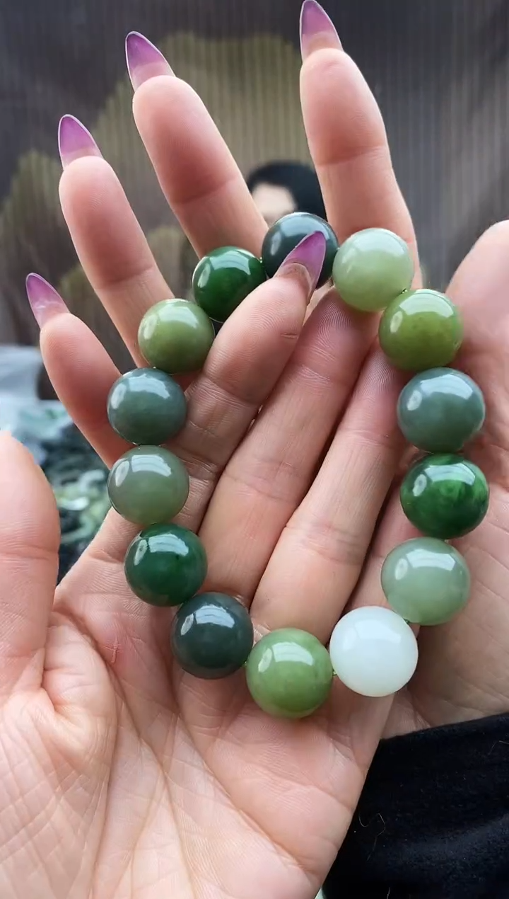 未镶嵌手串和田玉多宝全家福16