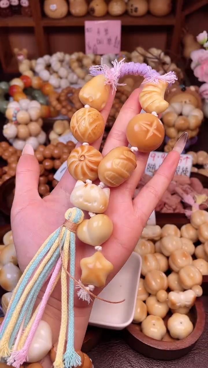 手串菩提根/象牙果Q象牙果全家福