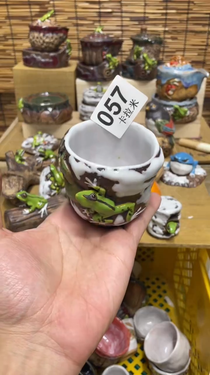 汐**姥057精美粗陶手工柴烧